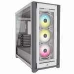 CORSAIR iCUE 5000X RGB White Tempered Glass ATX PC Smart Case CC-9011213-WW