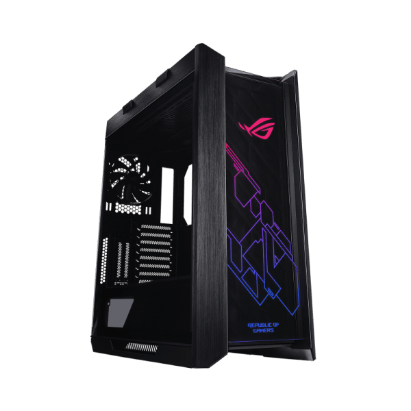 Gabinete ASUS STRIX Helios RGB GX601 Negro Fan Inc 4x 140mm EATX ATX MATX ITX Vidrio Templado aluminio CASE/BLK/AL/WITH HANDLE