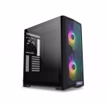 LIAN LI LANCOOL 215 X Black Steel / Tempered Glass ATX Mid Tower Computer Case