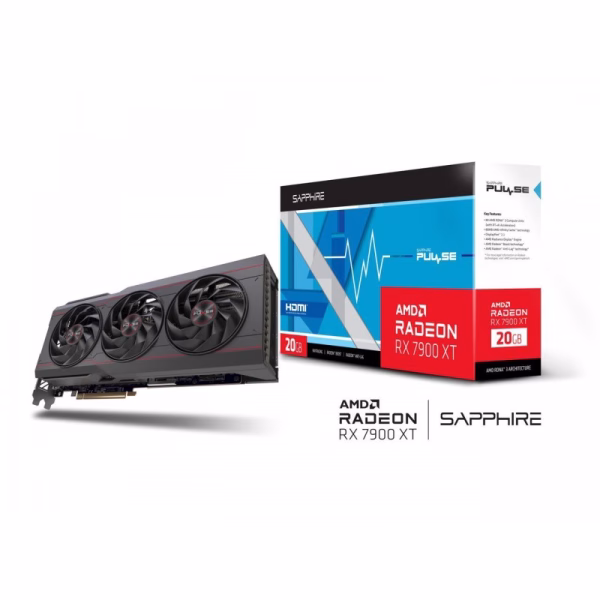 SAPPHIRE PULSE Radeon RX 7900 XT 20GB GDDR6 PCI Express 4.0 x16 ATX Video Card 11323-02-20G