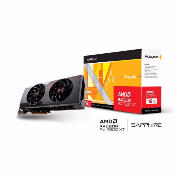 SAPPHIRE RX 7800 XT 16GB GDDR6 PULSE Radeon PCI Express 4.0 x16 ATX Video Card 11330-02-20G